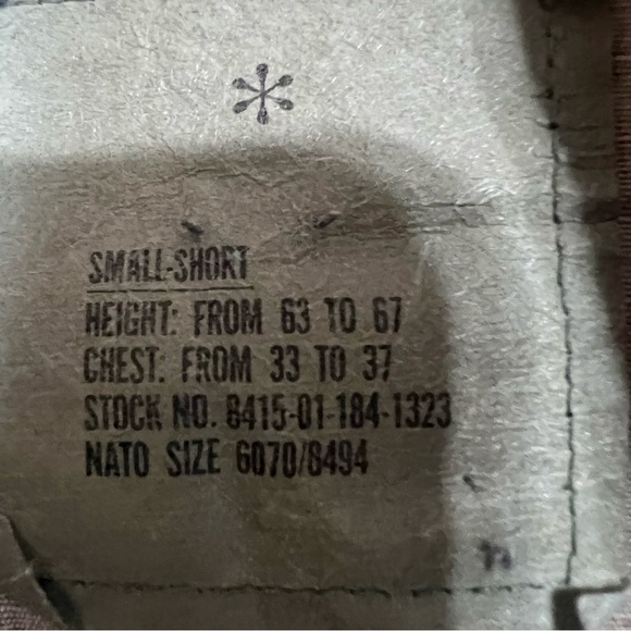 Vintage US Air Force Woodland Camo Jacket Military NATO Combat Size Small Short - Picture 6 of 7